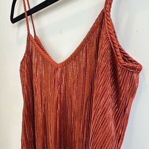 Aeropostale Rust Pleated Camisole Top